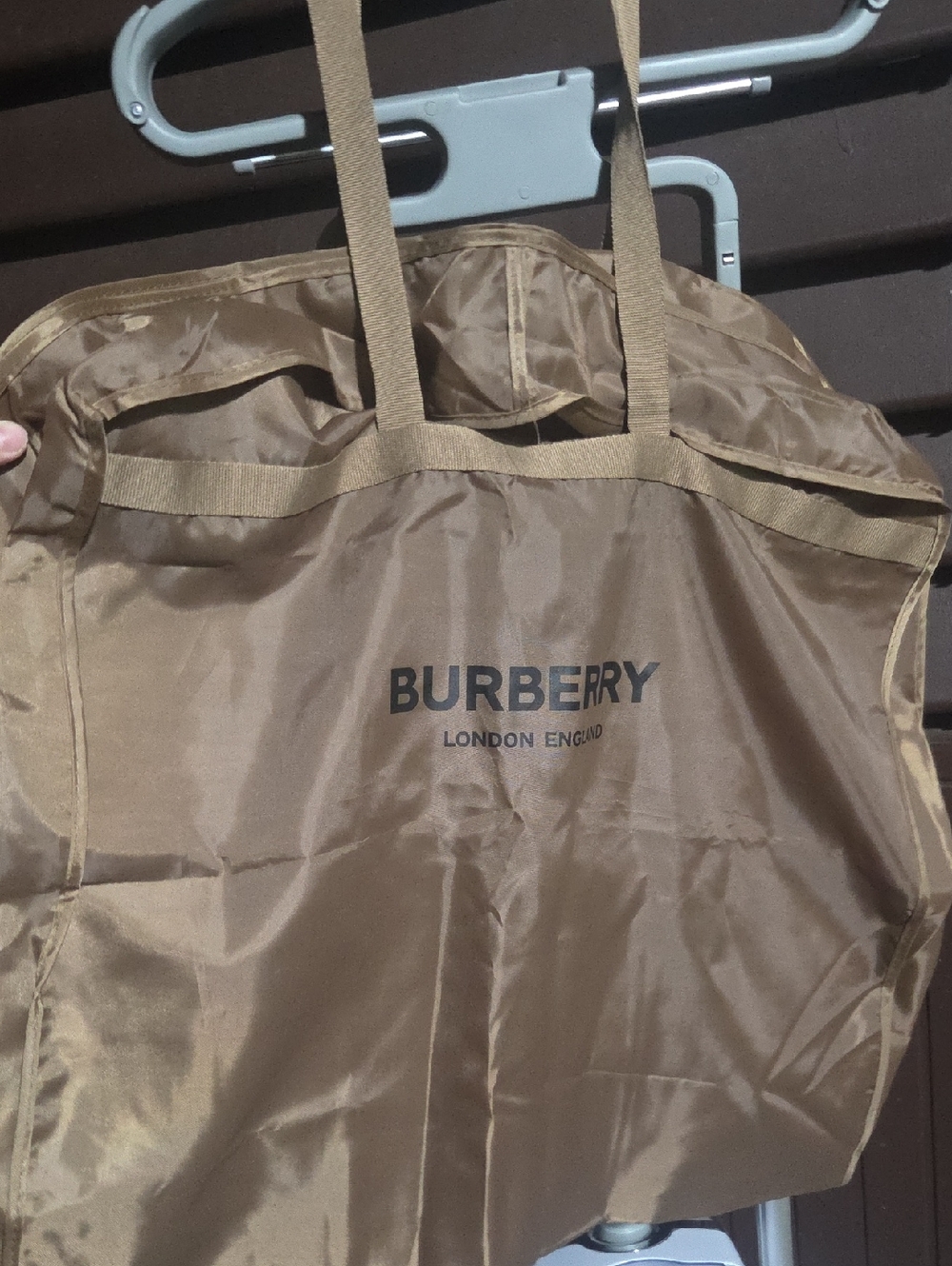 Burberry Brown Nylon Logo Tote